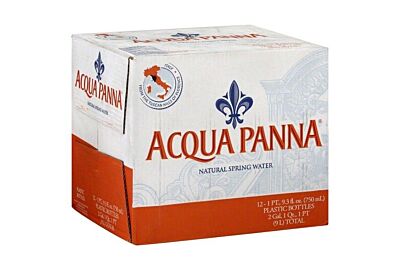Aqua Panna natural spring water 12 pack 750ml bottles case