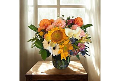 Handcrafted Classic flower subscription arrangement for flexible local Denver delivery