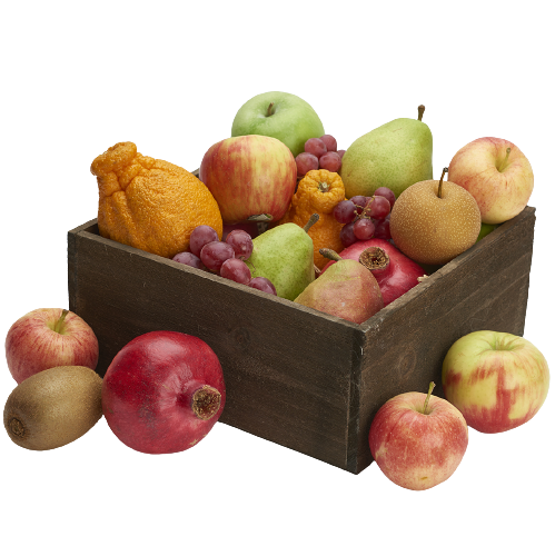 Fall Fruit Crate with some local fruit