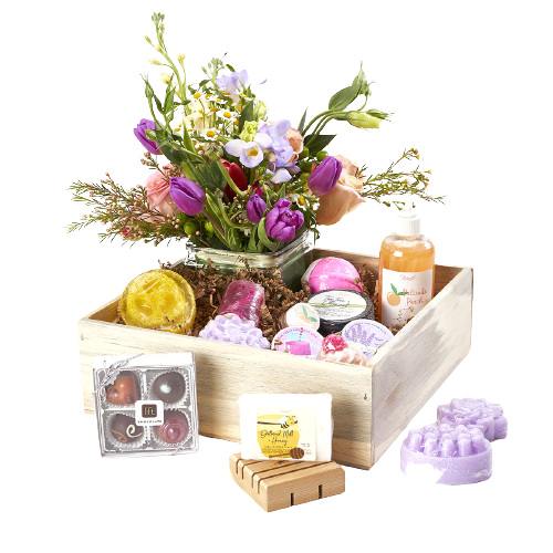 Colorado Bath, Beauty, Chocolate and Flower Crate