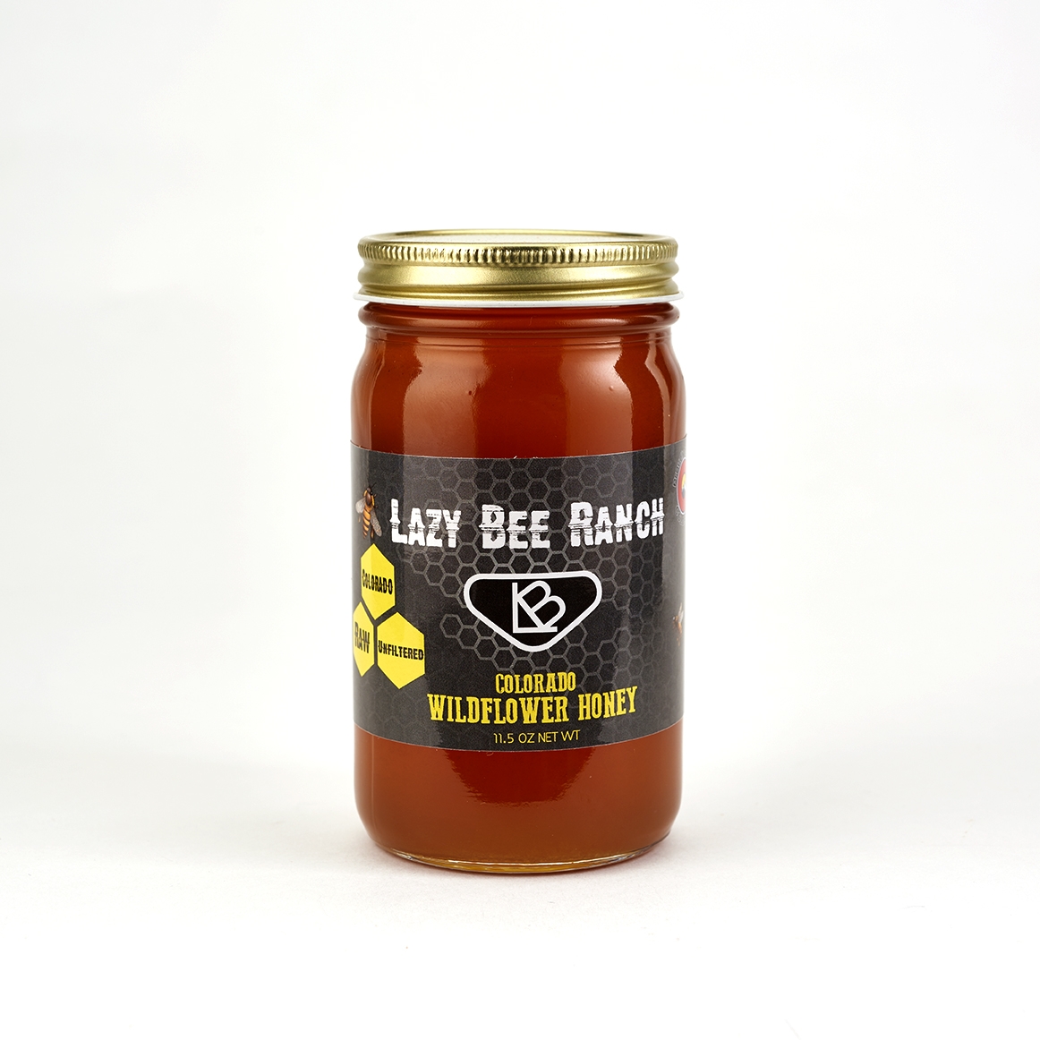 Lazy Bee Colorado Wildflower Honey 11.5 OZ
