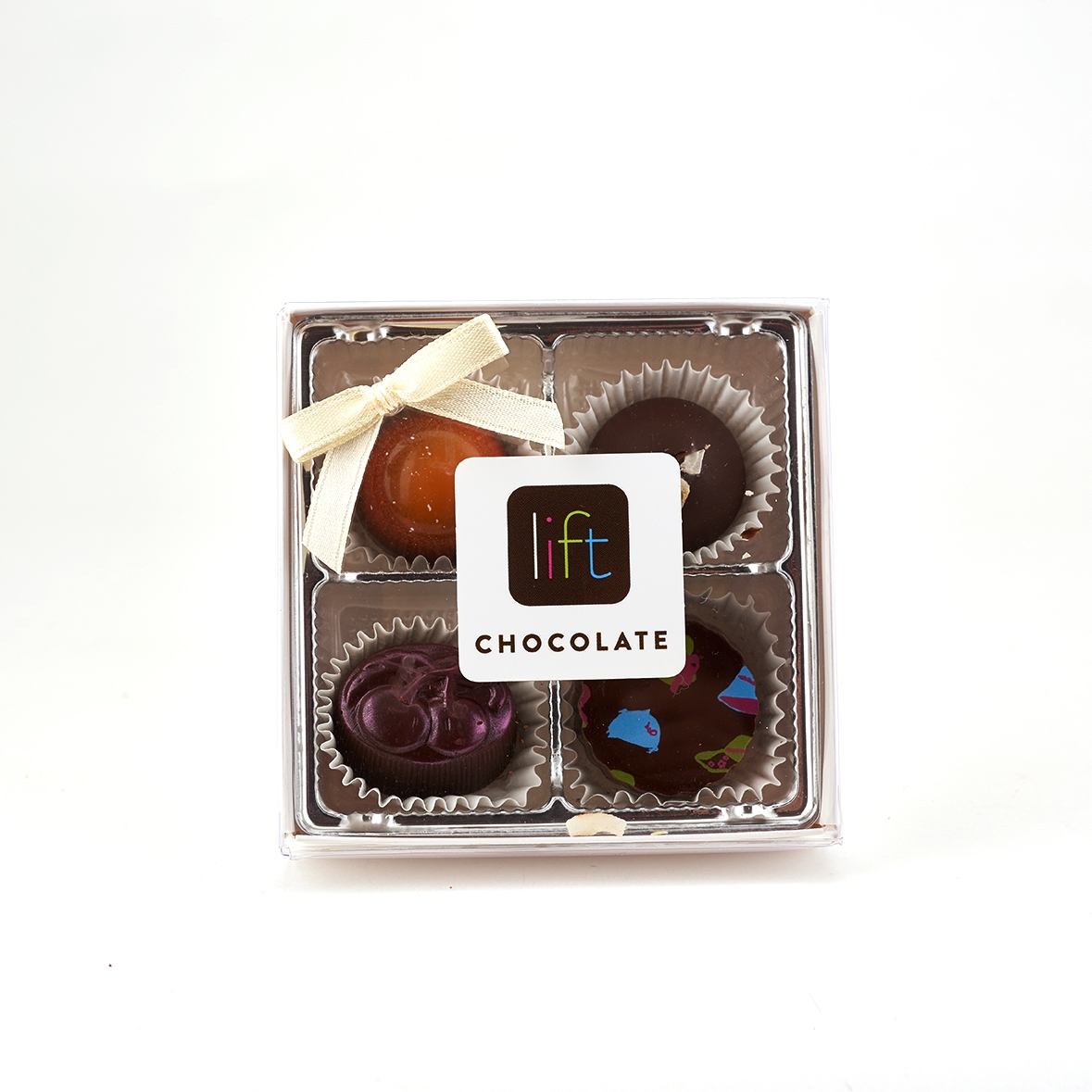 Lift Chocolate 4 Pack assorted Handmade Truffles