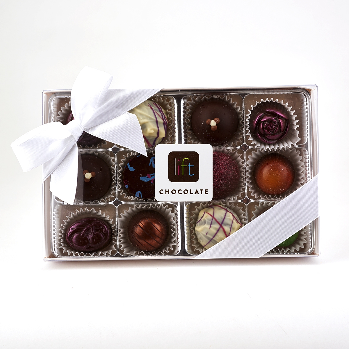 Lift Chocolate 12 Pack assorted Handmade Truffles