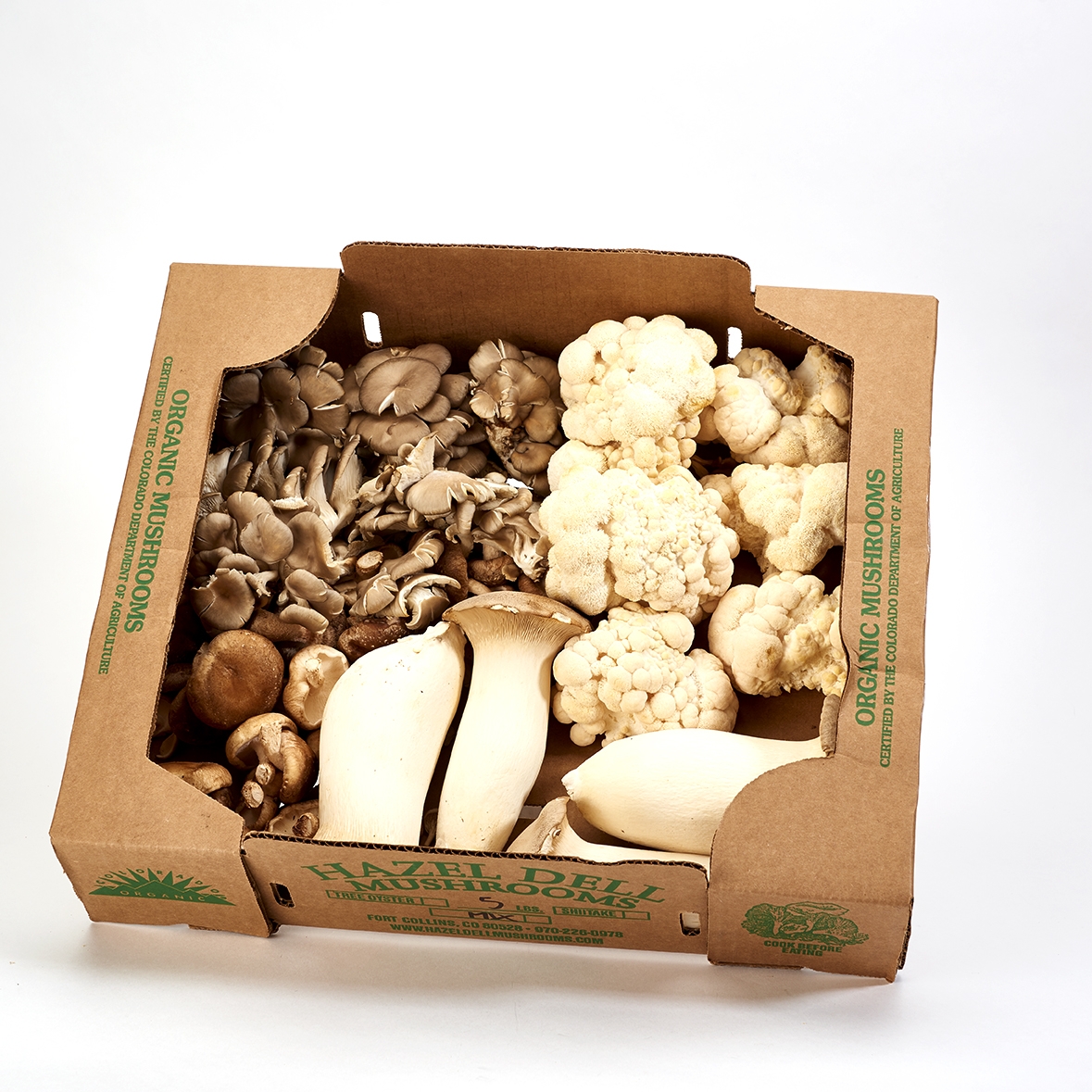 Hazel Dell Seasonal assorted organic Mushrooms 8 Oz