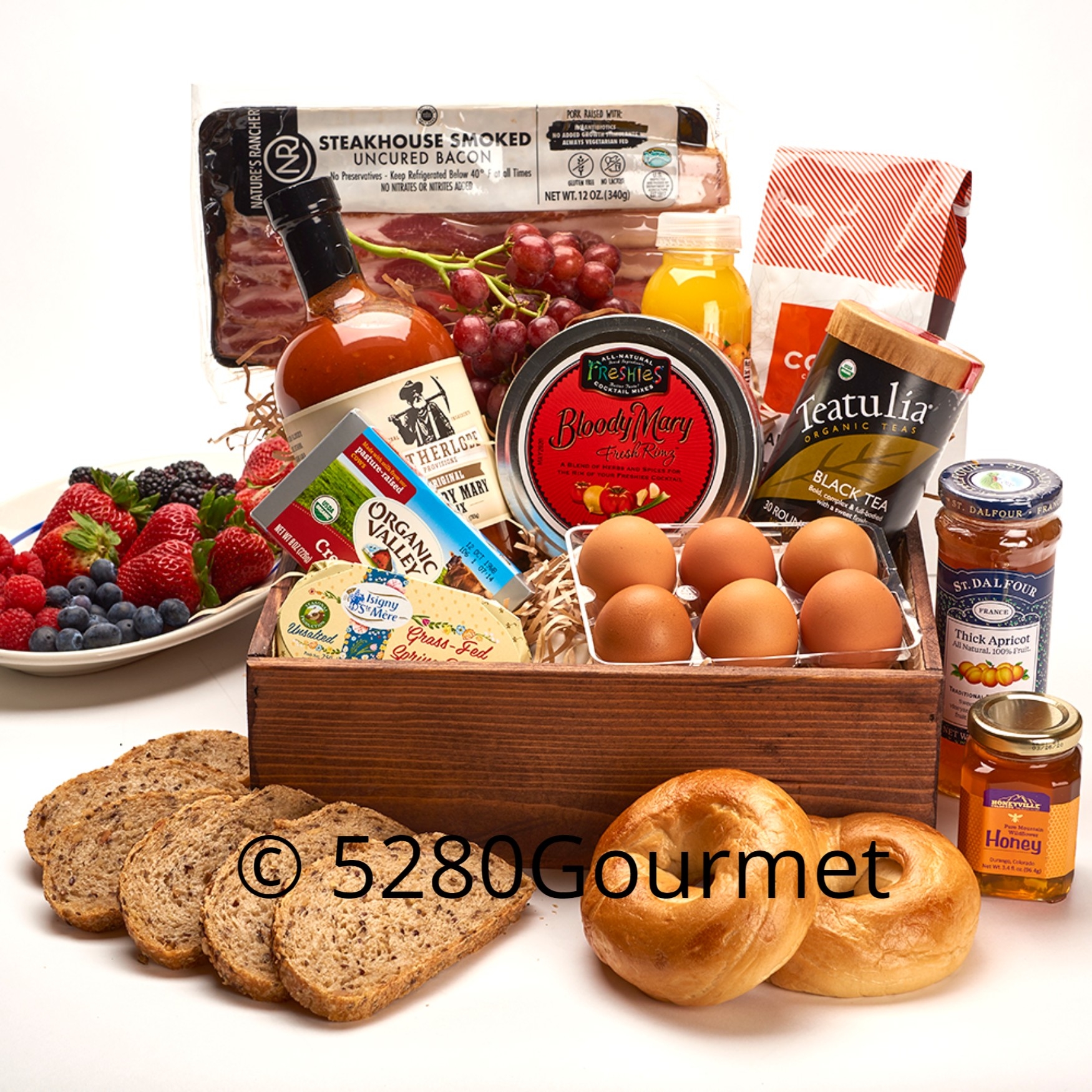 Colorado Farmhouse Breakfast with Bloody Mary mix