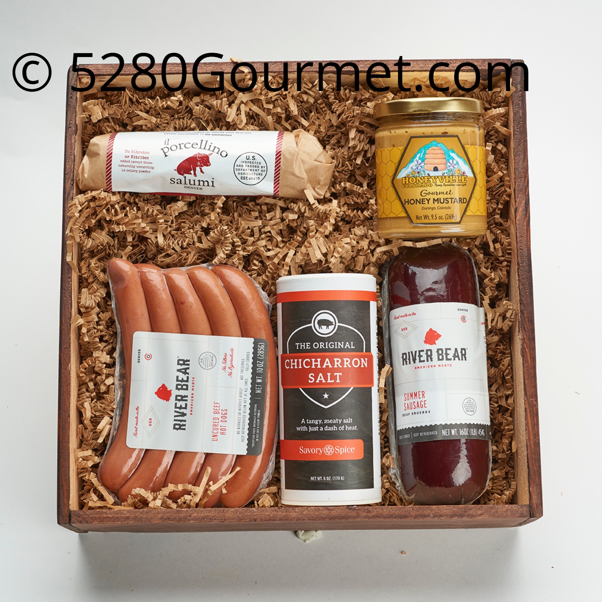 Colorado Fine Meats Basket with Beef Hot Dog NO NATIONWIDE SHIPPING