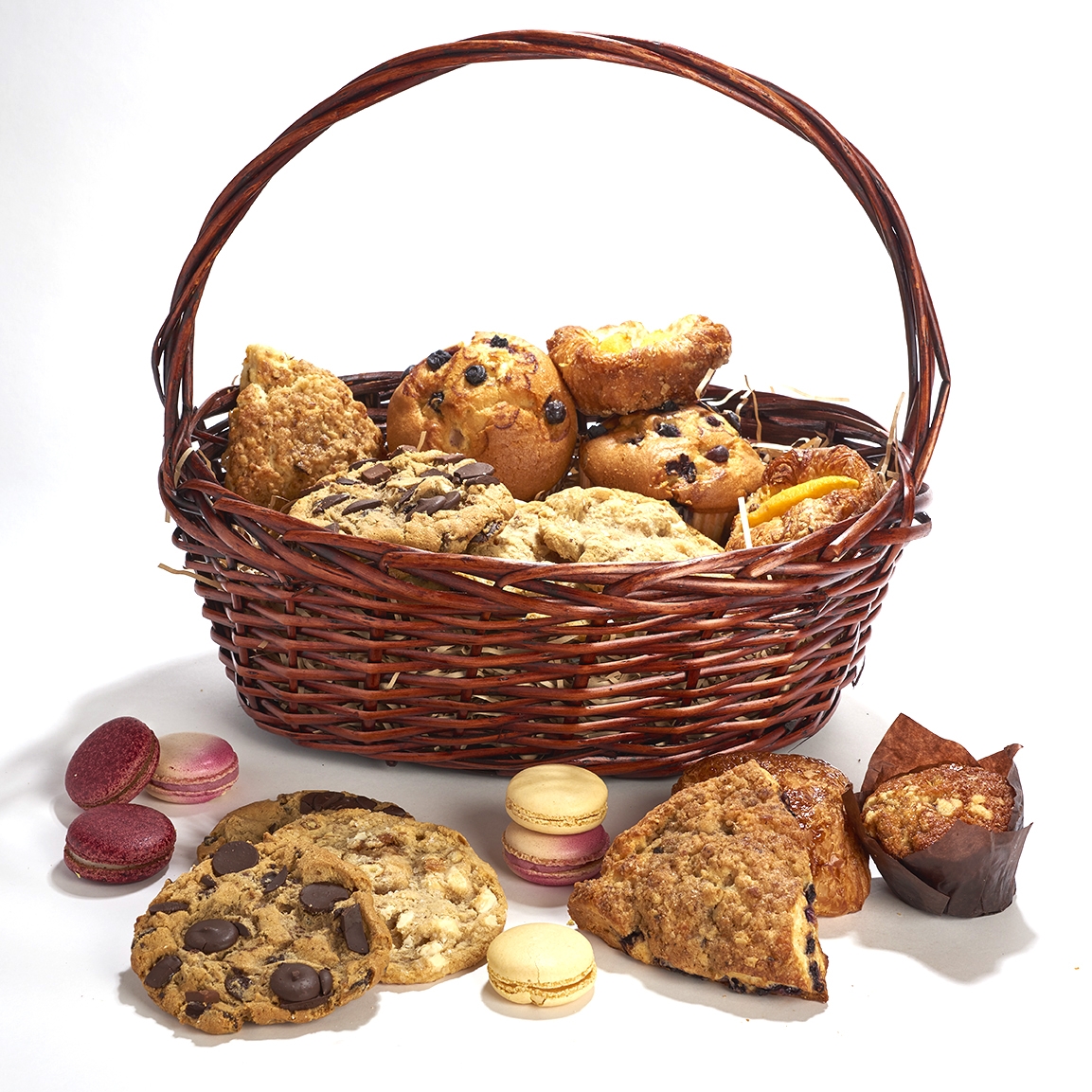 Large Fresh baked Pastry basket