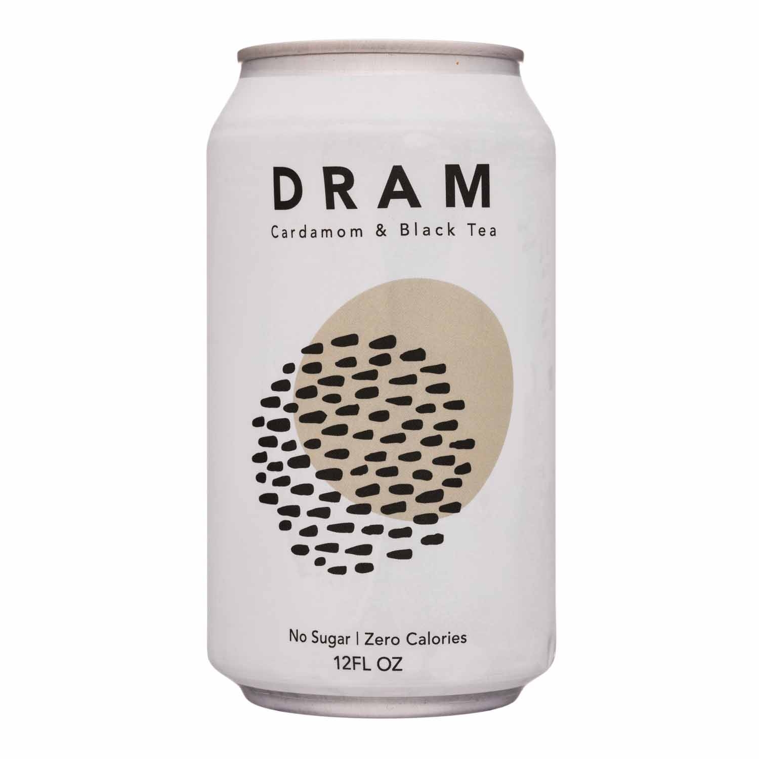 Dram Cardamom & Black Tea Sparkling Water – 12oz Sugar-Free Refreshment