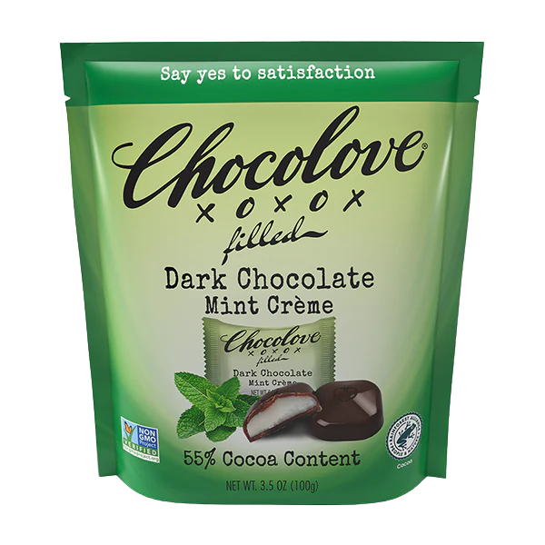 Chocolove Dark Chocolate Mint Creme 3.5 Oz