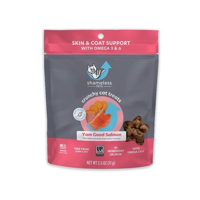 Shameless Pets Yam Good Salmon Crunchy Cat Treats