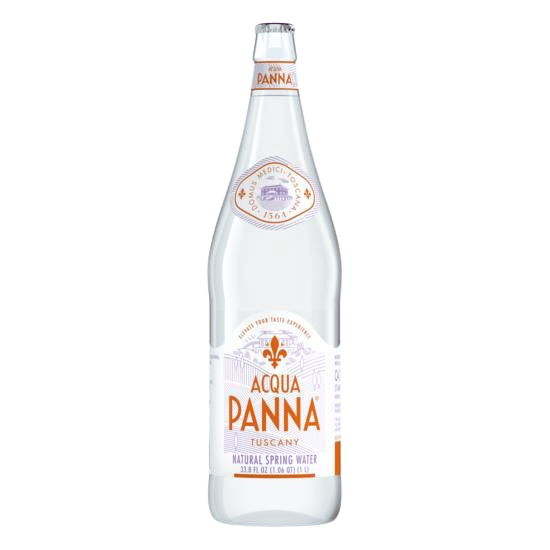 Aqua Panna 12/1 Liter Glass Bottle – Premium Italian Spring Water BULK