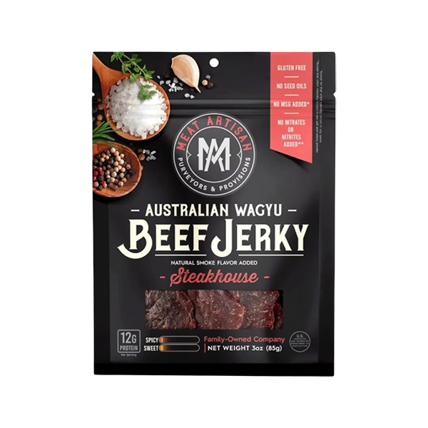 Steak house Australian Wagyu Beef Jerky | Gourmet Jerky 3 oz Gluten Free