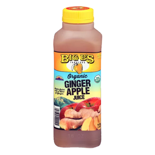 Big B's Organic Ginger Apple Juice 16 Oz