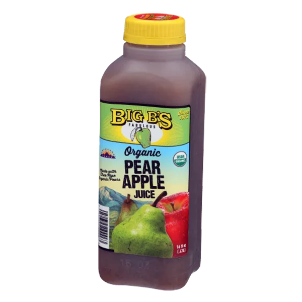 Big B's Organic Apple Pear Juice 16 Oz