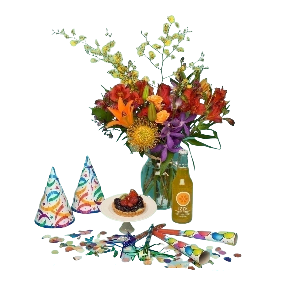 Birthday Bash, Flowers, Beverage, Pastry and Balloons