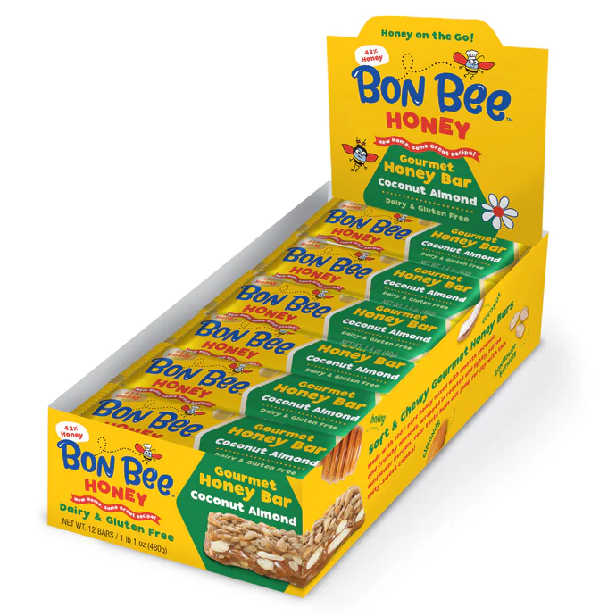 Bon Bee Gourmet Honey Bars - Coconut-almond 1.4 oz price per bar