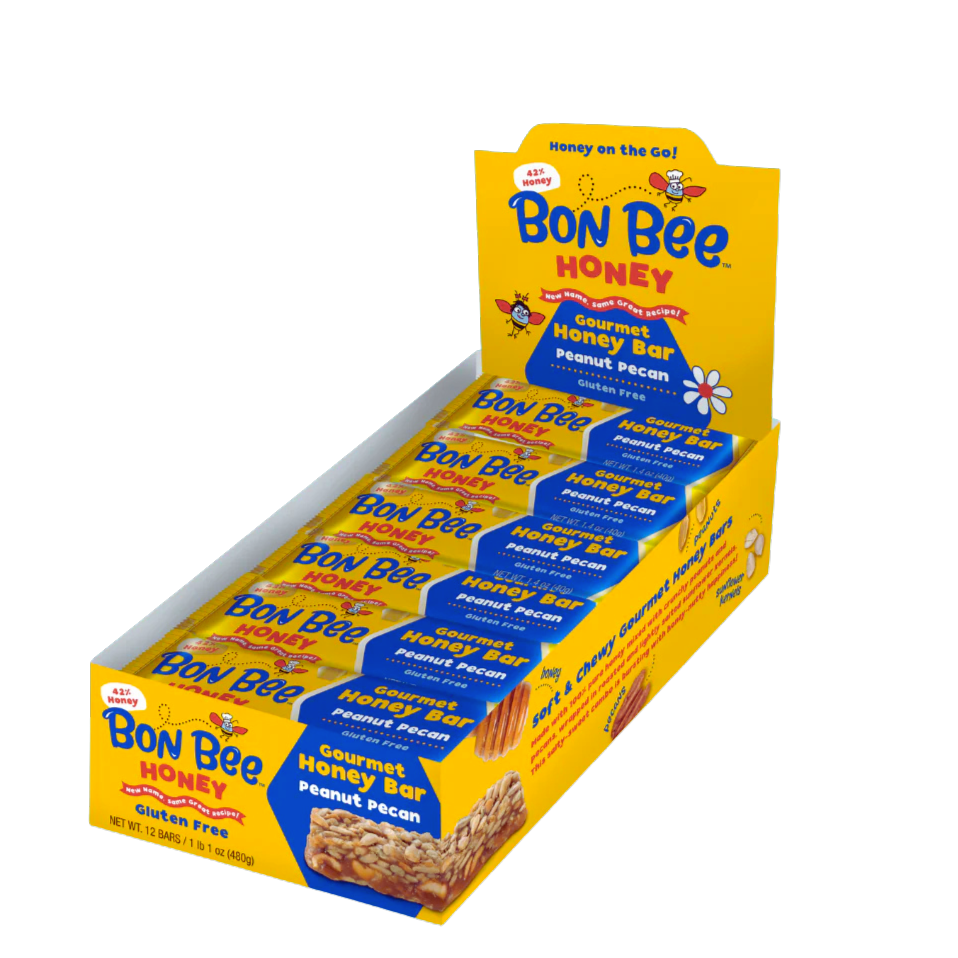 Bon Bee Gourmet Honey Bars - Peanut Pecan 1.4 oz price per bar