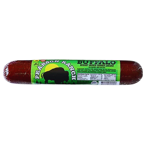Pearson Ranch Buffalo Summer Sausage 6oz - Gourmet Game Meat | 5280Gourmet