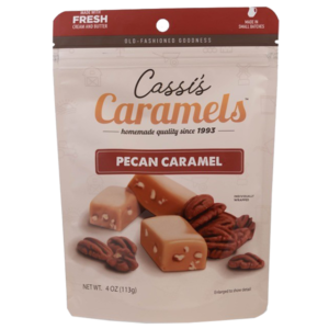Cassis Pecan Caramels