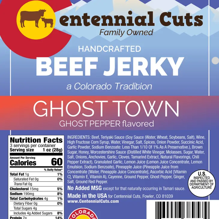 Centennial Cuts 3 oz Ghost Town Ghost Pepper - this one has some heat!