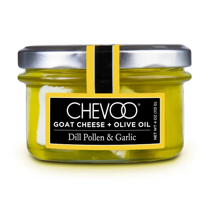 CHEVOO Dill Pollen & Garlic - Marinated Goat Cheese