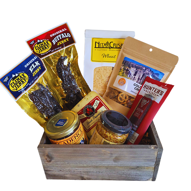 Colorado Wild Game Snack Crate – Bison Sausage, Elk Jerky & Gourmet Pairings