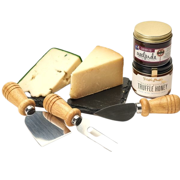 Epicurean tasting Colorado Cheese, Mostarda and Truffle Honey