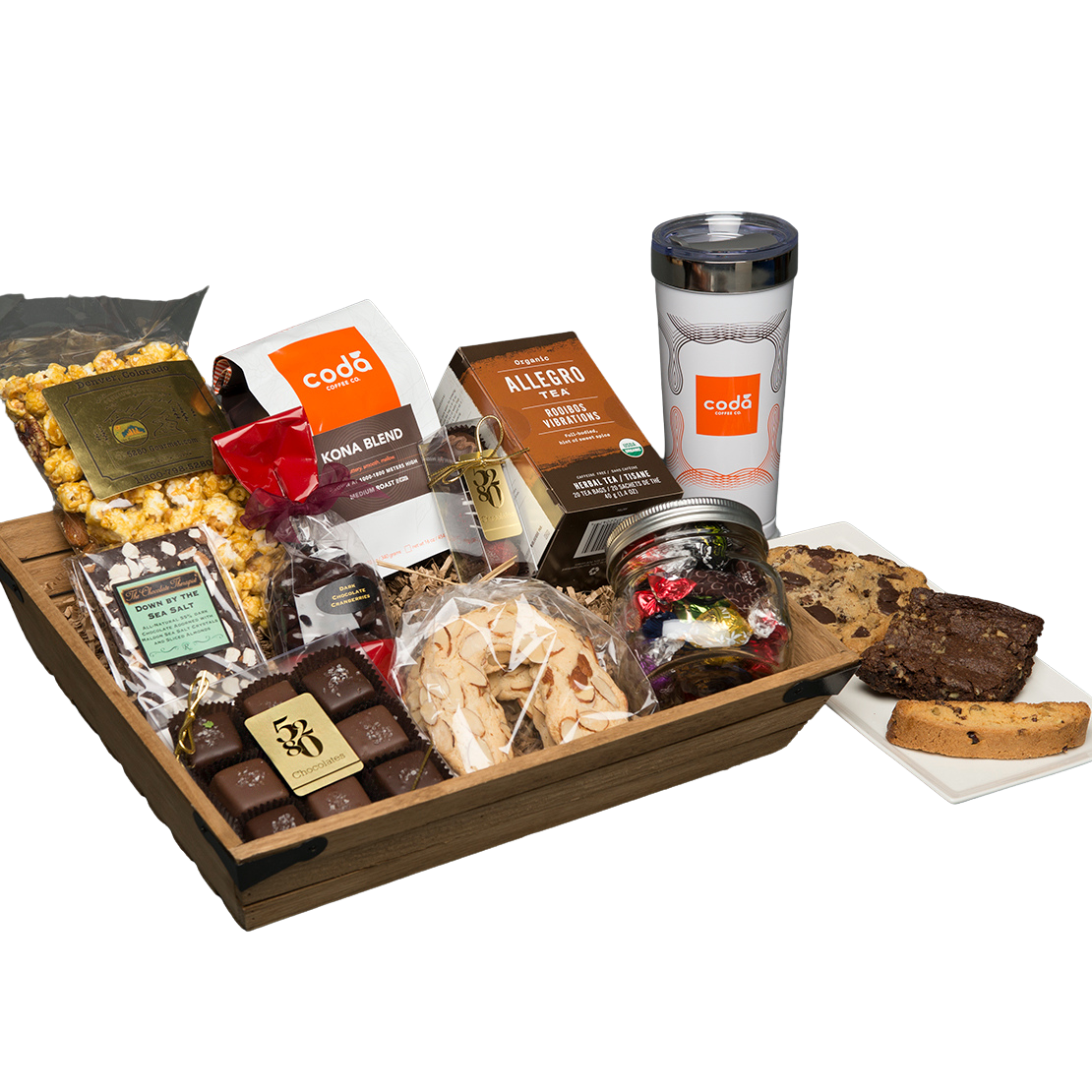 Large local Denver Colorado Coffee, Chocolate & Sweets crate organic options