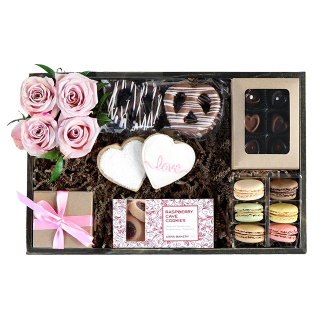 Local Colorado Sweets and roses crate
