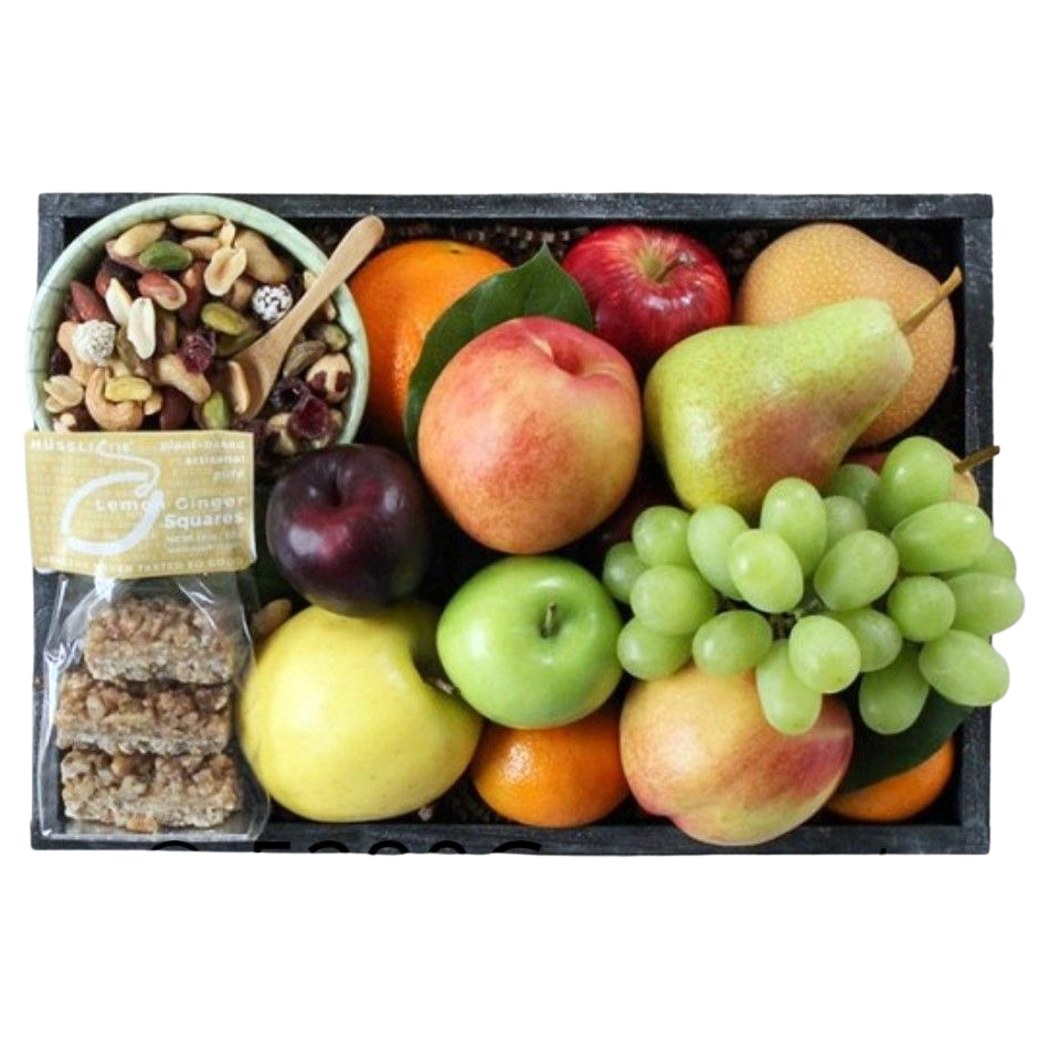 Local Colorado Sweet, nuts and Fruit gift crate