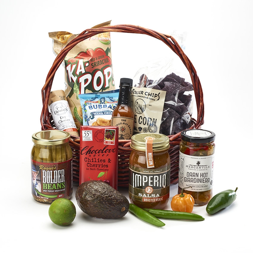 Large Colorado Spicy Snack Basket Select your spice level !