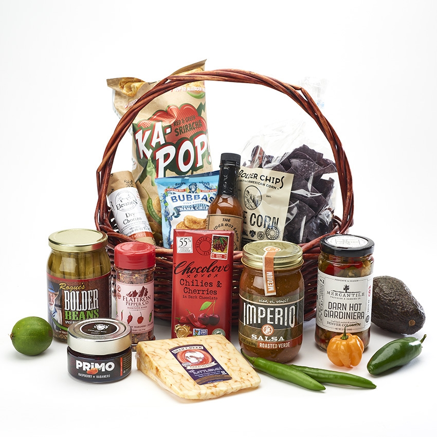 Colorado Hot Hot and Spicy Local Gift Basket. Select your spice level !