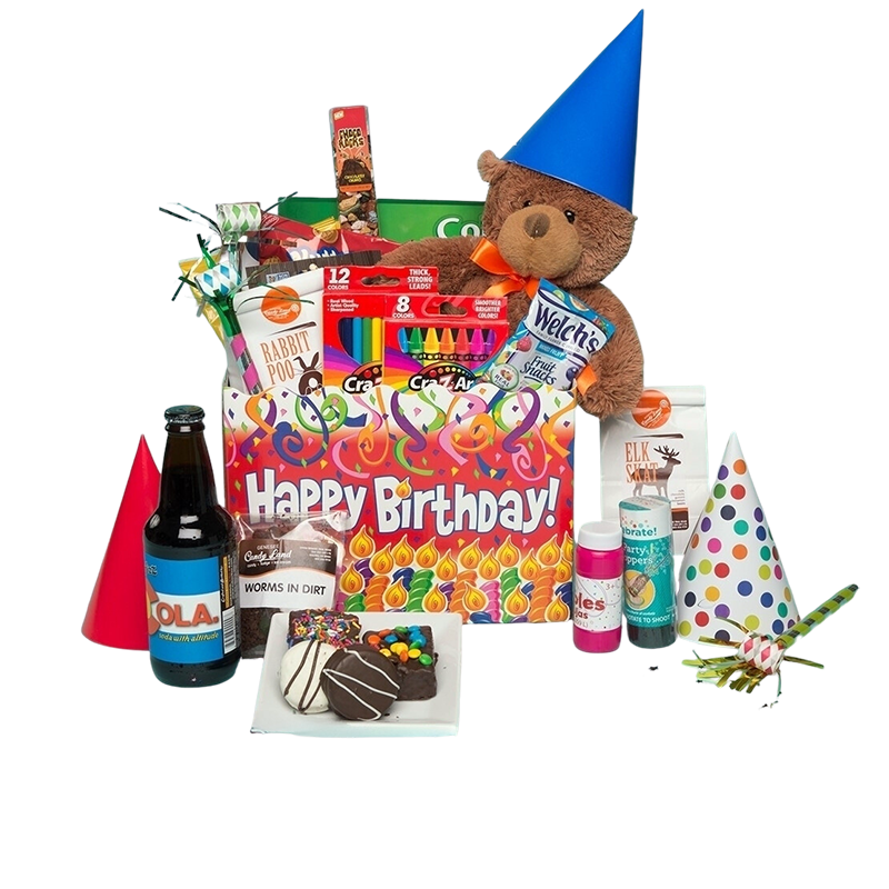 Kids large Happy Birthday local Basket