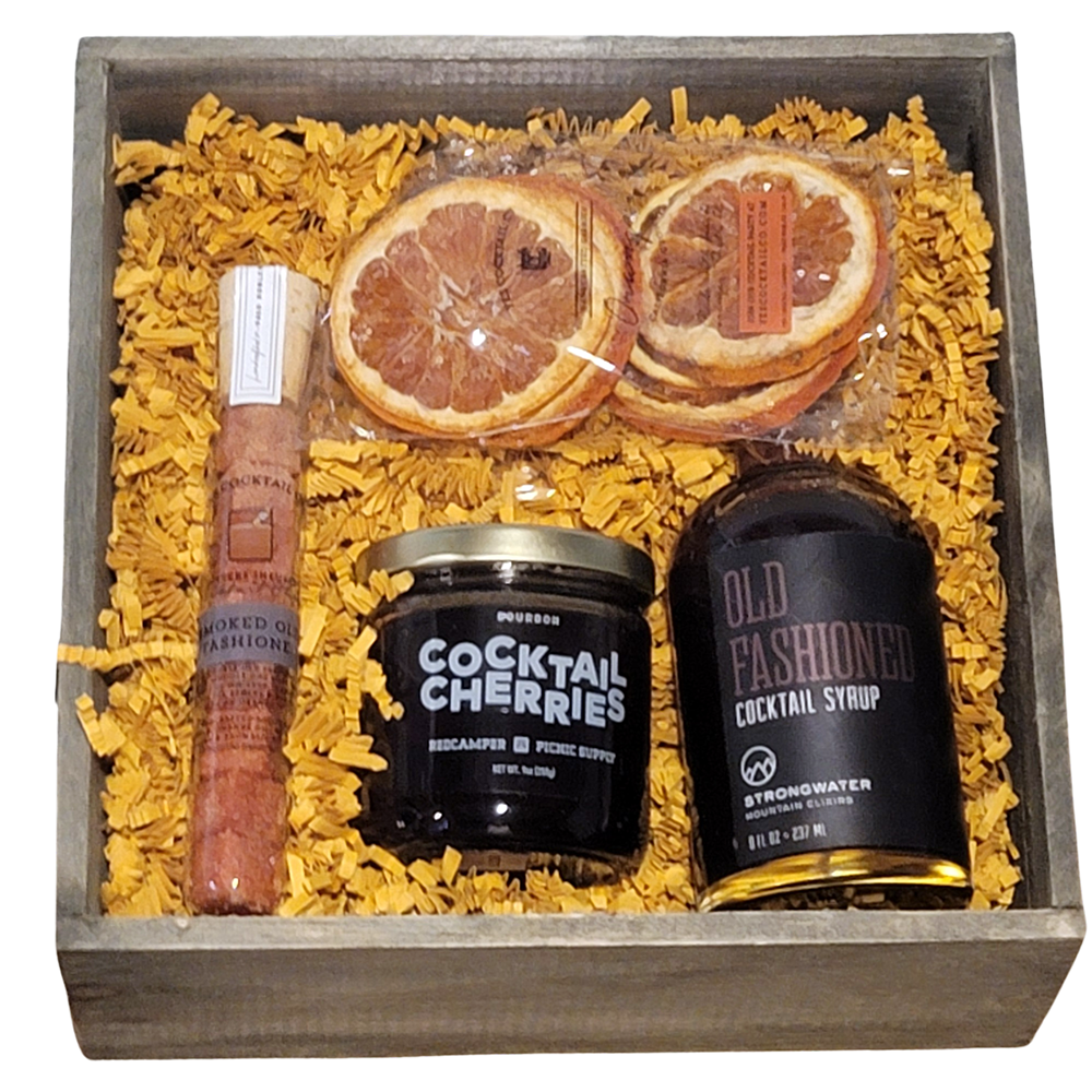 Old Fashioned Gift Crate, Just add Booze LOCAL Products