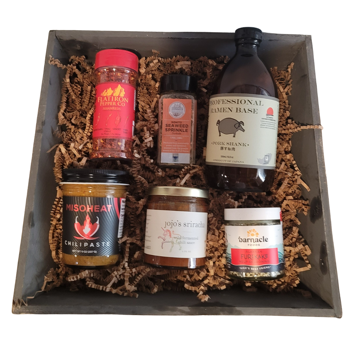 Colorado Ramen Accompaniments Gift Crate with Alaskan Furikake