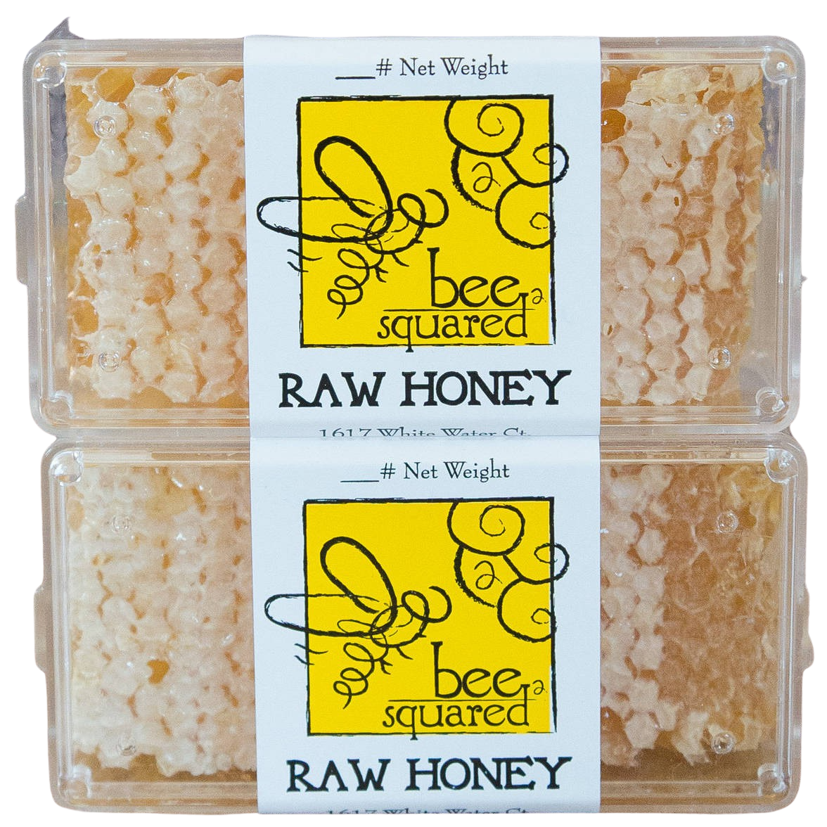 Bee Squared Honeycomb bar Local Honey