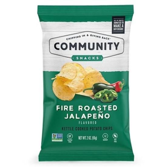 Community Chips – Fire Roasted Jalapeño 2 OZ or 5 OZ ( BULK OR INDIVIDUAL )