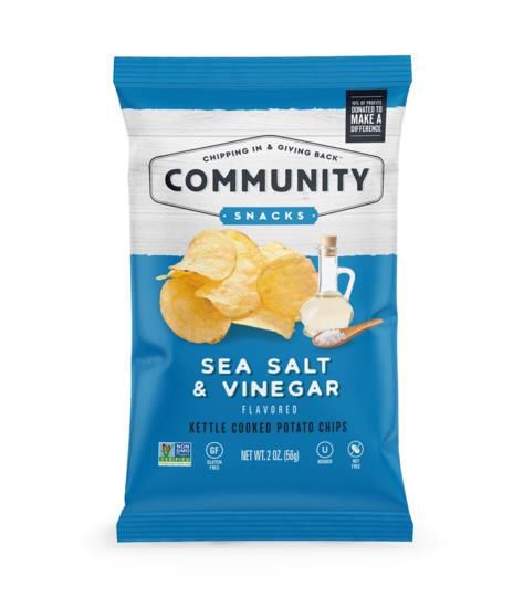 Community Chips salt and vinegar 2 OZ or 5 OZ ( BULK OR INDIVIDUAL )
