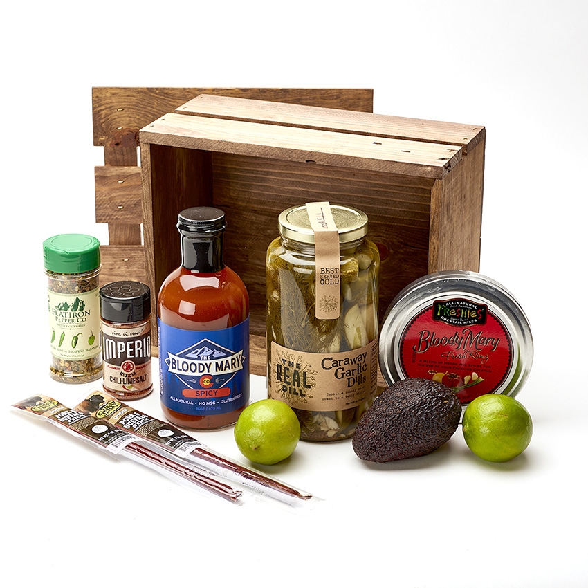 Recycled Wood Bloody Mary Crate