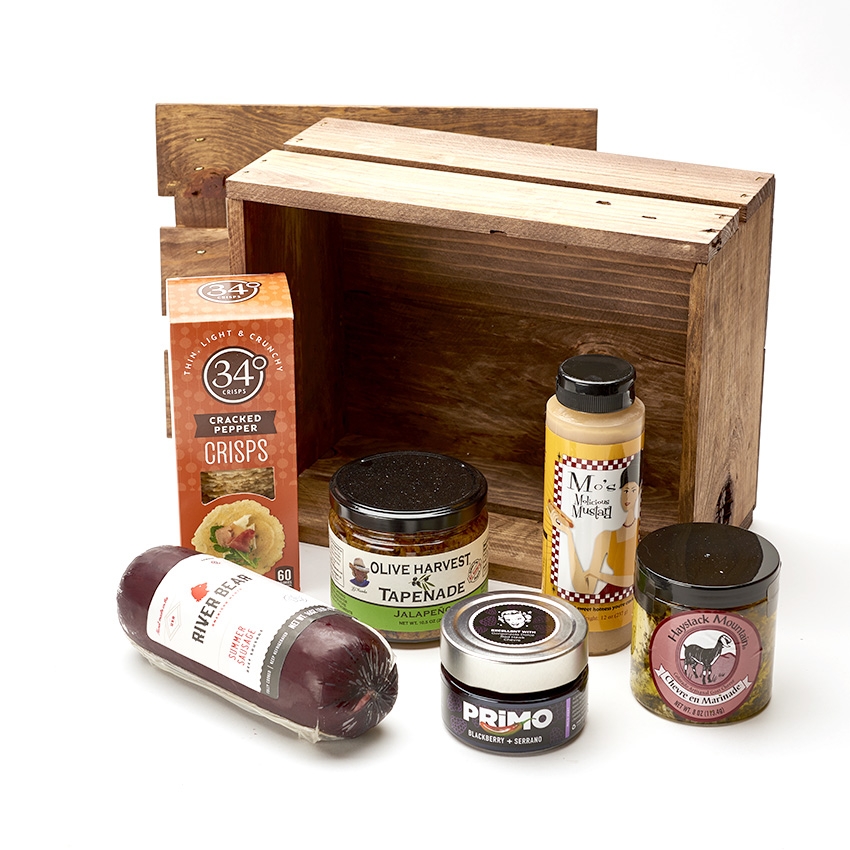 Recycled Wood Colorado Sophisticated Snacker Crate