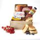 Salmon or Canadian Bacon Eggs Benedict basket with Flowers
