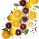 Dehydrated Coctail Garnish Orange lime lemon
