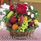 Christmas Fruit and Flower Basket