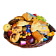 Large Colorado Pastry and Fruit Basket with chocolate