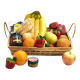 
fruit fondue gift basket with local caramel and chocolate