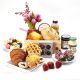 5280flowers and 5280gourmet present Breakfast Fruits , flowers and pastries, Jam, Honey, one dozen Baby Cakes and a Market arrangement . Local Jam, Honey and pastries together with delectable seasonal fruits and berries and some chocolate covered Strawber