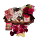 Complete Valentine Roses, Chocolate and Rose petals Large