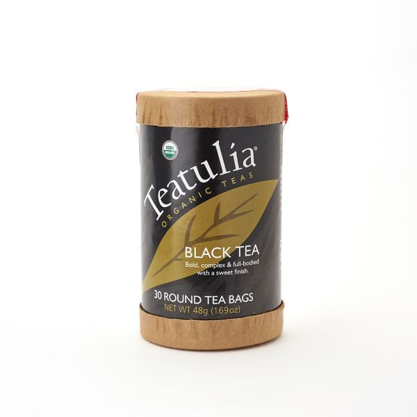 Teatulia Organic Black Tea Eco Canister 16 Pyramid