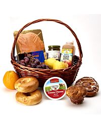 Smoked Salmon Gift basket with Breakfast pastries