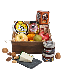 Colorado Honey and Cheese and fruit basket